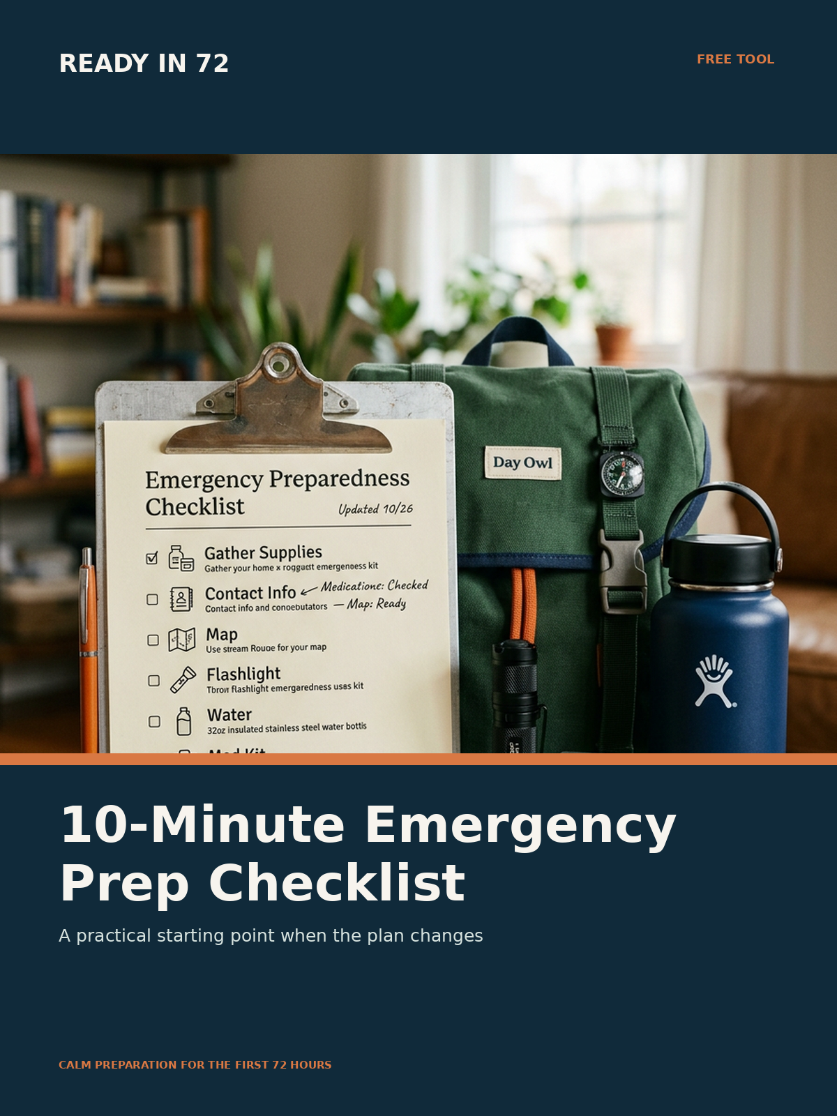 10-Minute Emergency Prep Checklist